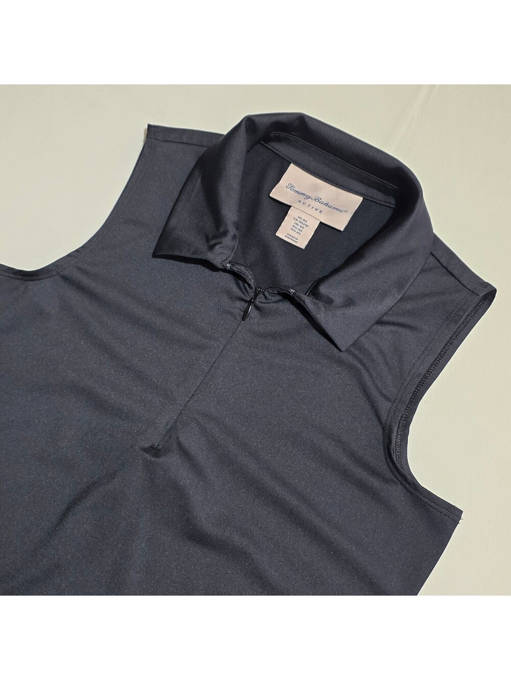 Tommy Bahama Active Sleeveless Polo Shirt XS Black